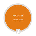 Orange color swatch labeled 'Pumpkin' with a white border on a white background