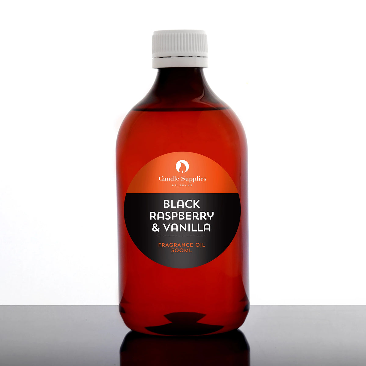 500ml bottle of black raspberry and vanilla fragrance oil