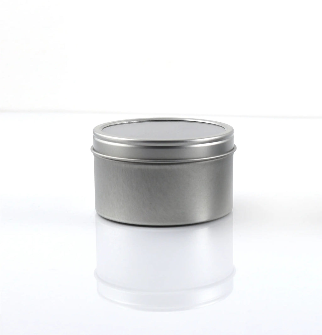 Tins - Silver with Window Lid - 130ml
