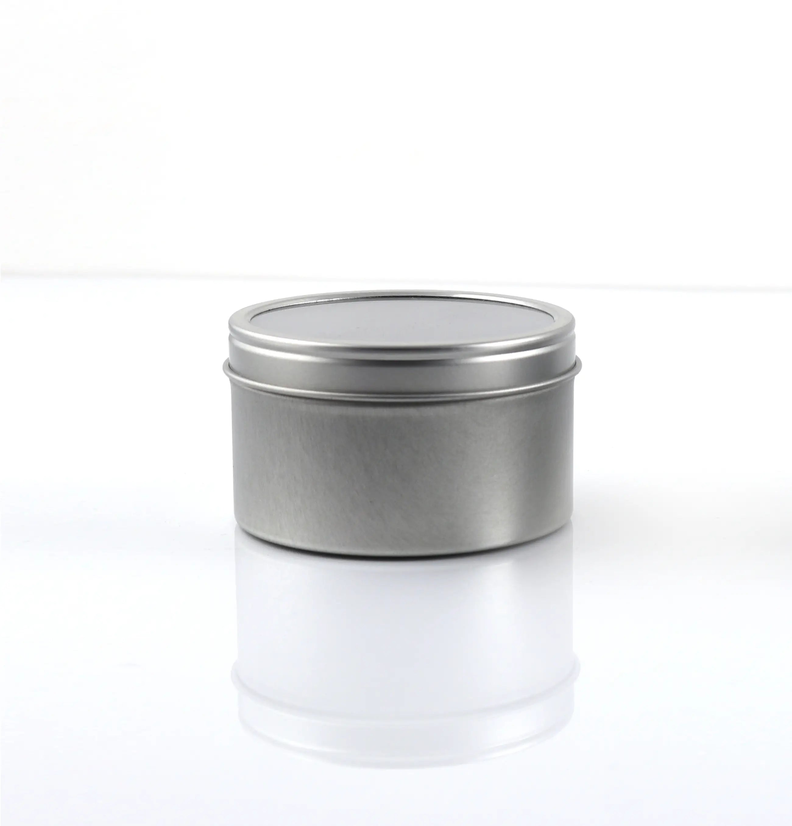 Tins - Silver with Window Lid - 130ml