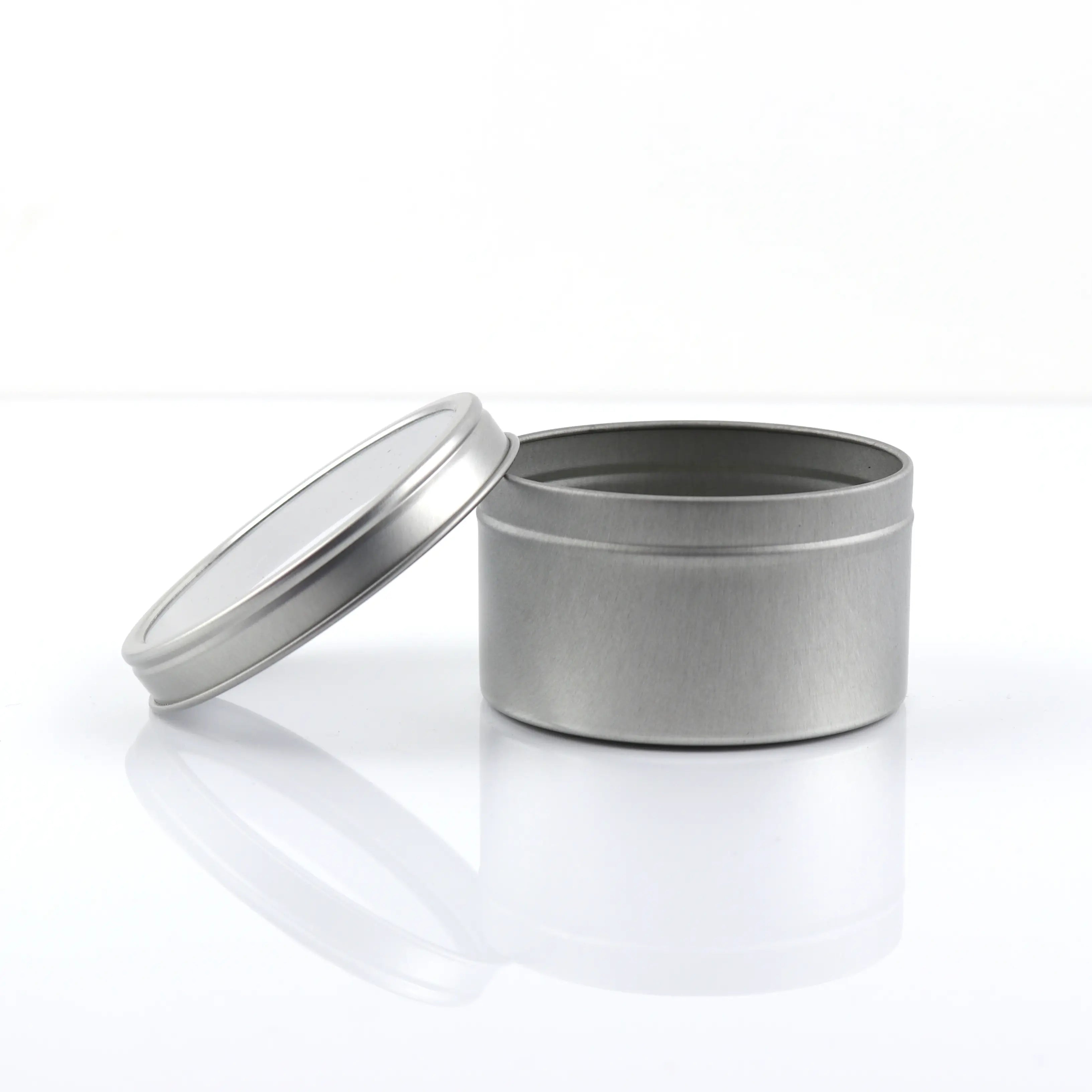 Tins - Silver with Window Lid - 130ml