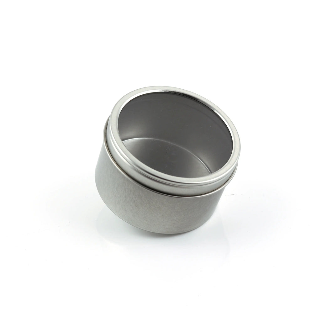 Tins - Silver with Window Lid - 130ml