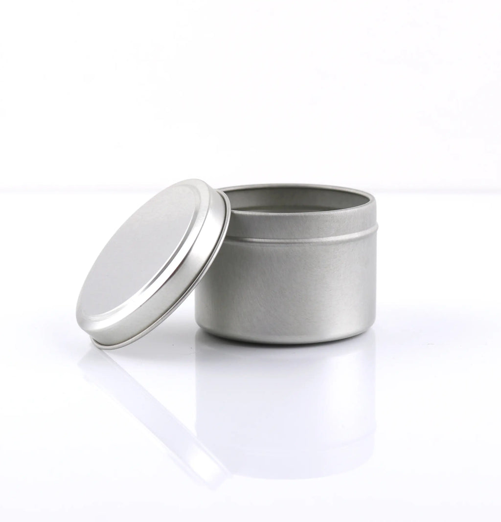 Tins - Silver with Plain Lid - 90ml