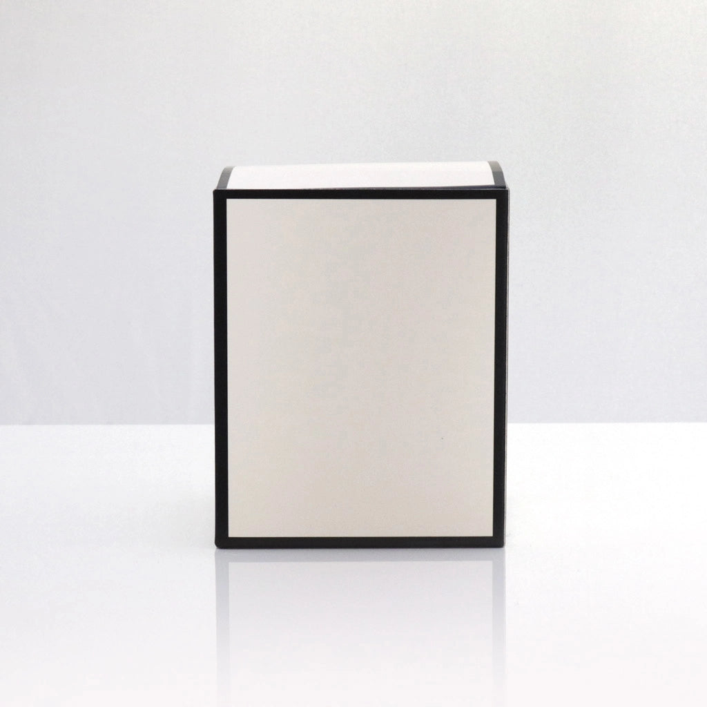 Box - White with Black Trim - Large