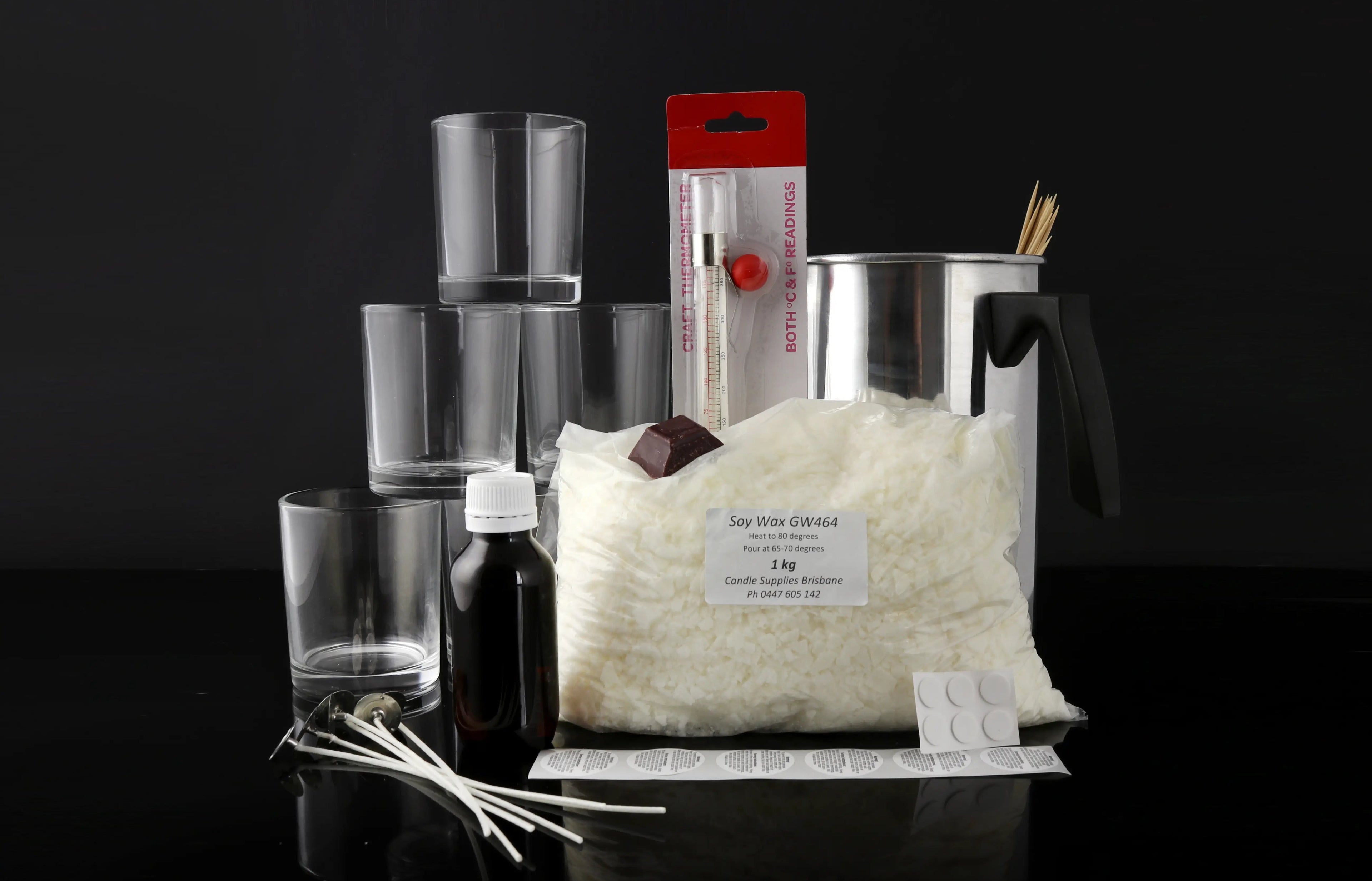 Candle Making Starter Kit Contents