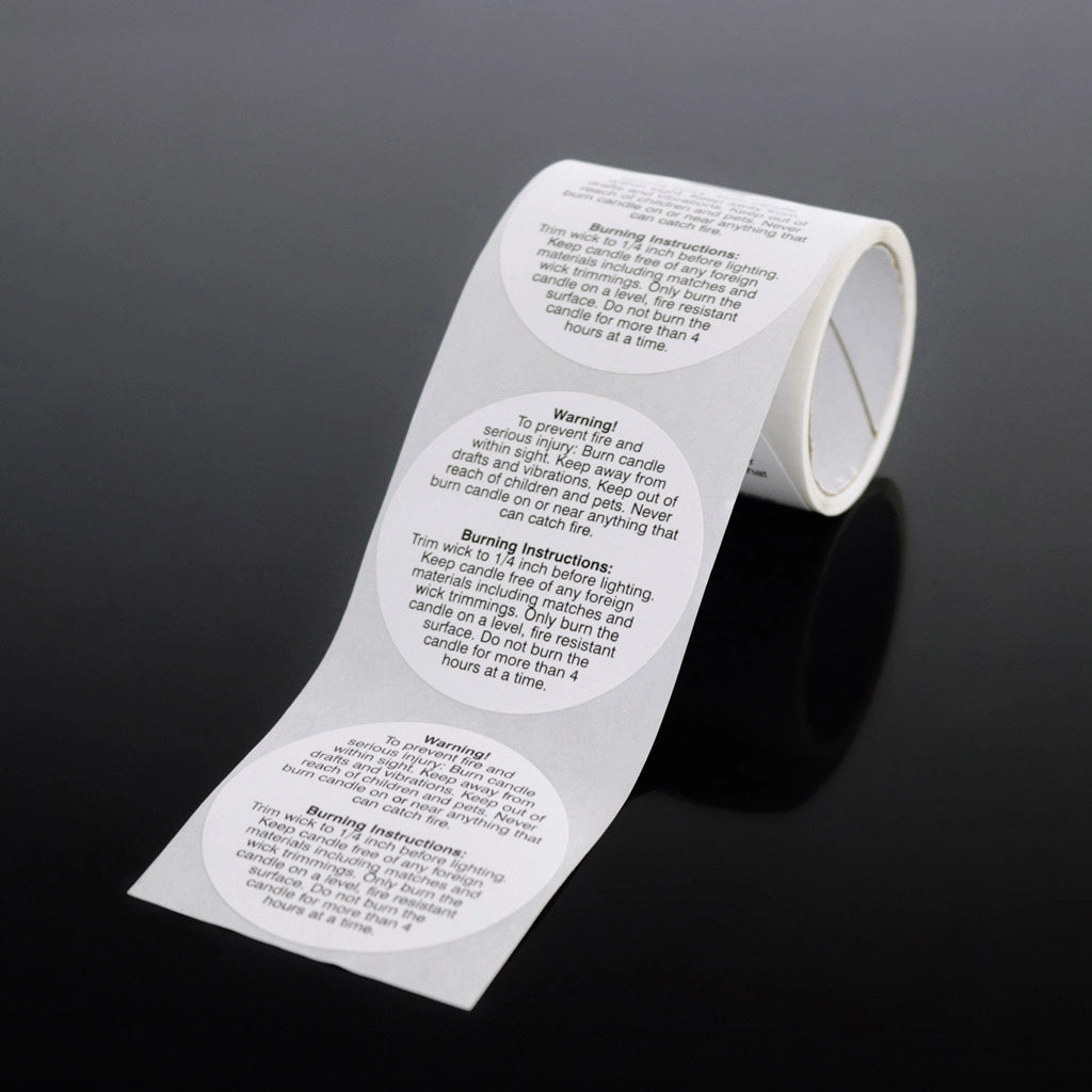 Warning Labels 50pc - 5cm